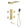 High-End Brass Shower Set with Thermostatic Valve for Bathroom Shower Faucet