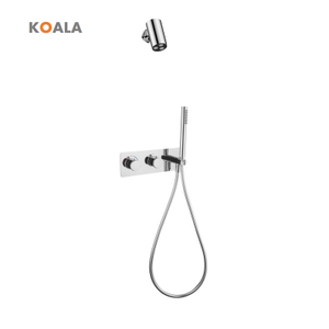 Rotating Head Shower Chrome Rotary Swithe Concealed Bathroom Shower Set