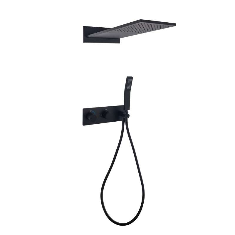 飞雨横装旋转两功能黑色方