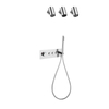 Wall Mounted Rain Concealed 3 Function Hot Cold Luxury Shower System