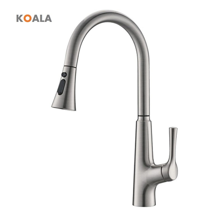 Deck Mounted Pull Down Kitchen Sink Faucet