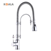 Pull Down Spray Kitchen Purified Water Sink Mixer Faucets Brass Deck Mounted Faucet Rotate 360 Degrees Solid Contemporary