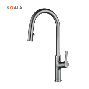 Hot Selling High Quality Deck Mount Pull Down Kitchen Faucets Matte Black Kitchen Sinks Taps with Single Handle