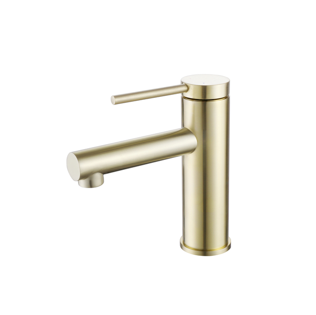 Hot Sale Modern Matte Black Single Hole Solid Brass Construction Bathroom Basin Sink Faucet