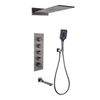 Multi Function Bath Concealed Shower System Massage Jet Bathroom in-Wall Rainfall Shower Set