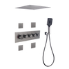 Contemporary Style Brass Conceal Shower Set Rain Mixer Head Wall Mount Bathroom Shower Set