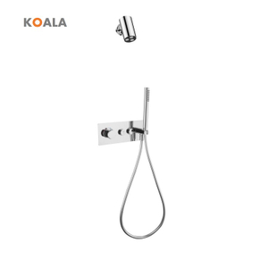 Stylish Elegant Black Finish Concealed Thermostatic Shower System 