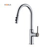 High Quality Single Handle Brass Mixer Stainless Steel Faucet Pull-Down Deck Mounted Kitchen Tap