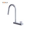 Commercial Elegant Deck Mounted Pull Down Water Mixer Brass Kitchen Tap Faucet