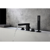 Stylish Handheld Shower 4 Hole Side Mounted Bathtub Faucet 