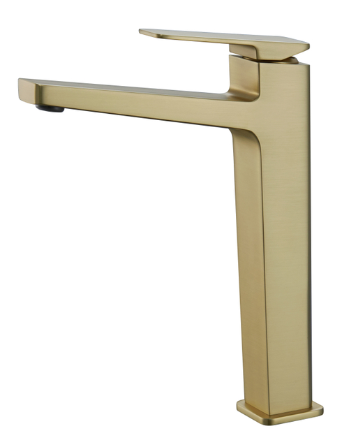 Wholesale Durable Square Brass Single Hole Bathroom Basin Faucet with a 5-Year Warranty