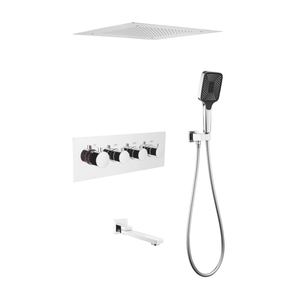 High Quality Luxury Ceiling Bathroom Shower Set Brass Gold Shower Faucet Set for Bathroom