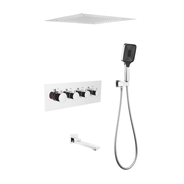 High Quality Luxury Ceiling Bathroom Shower Set Brass Gold Shower Faucet Set for Bathroom