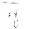 Modern Bathroom Stylish Black Waterfall Shower Faucet Set 