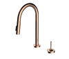 Hot Sell Dual Hole Modern Pull Down Brass Kitchen Faucet 
