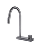 Commercial Elegant Deck Mounted Pull Down Water Mixer Brass Kitchen Tap Faucet