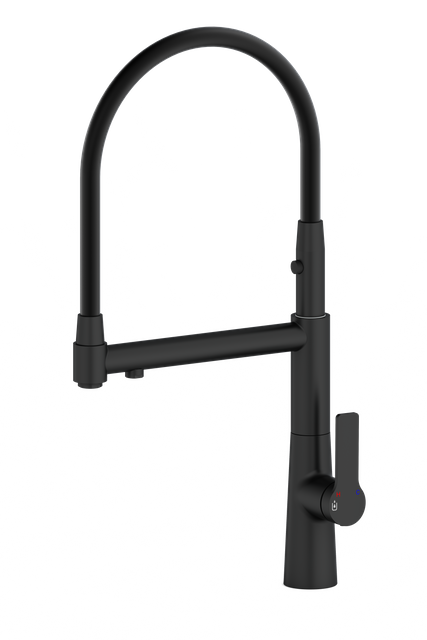 Kitchen Faucet Modern Hot and Cold Dual Control Water Taps Deck Mounted Pull Down Kitchen Faucets