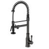 Brass Stainless Steel Brushed Black Pull Down Kitchen Sink Faucets Pull Dwon Spring Kitchen Faucet