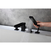 Stylish Handheld Shower 4 Hole Side Mounted Bathtub Faucet 