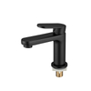 Modern Design Hot Selling Black Stainless Steel Bathroom Basin Faucet for Hot and Cold Water