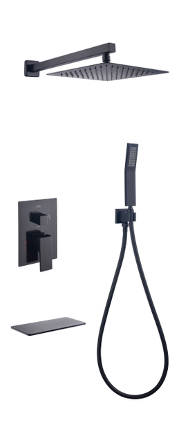 Modern Waterfall Bath Room Shower Faucet Mixer Bathroom Thermostatic Rain Shower Sets