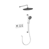 Wholesale 2 Functions Round Concealed Bathroom Shower Faucet Shower Head Systems Rainfall Shower Set