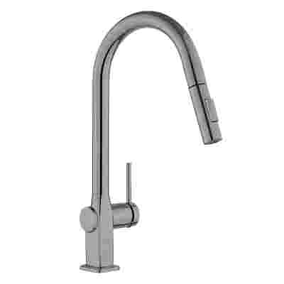 Modern Single-Hole with Extension Sprayer Pull Down Function for Cold Water Pull Down Kitchen Faucet