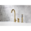 Brass 3 Hole Bathtub Faucet with Shower