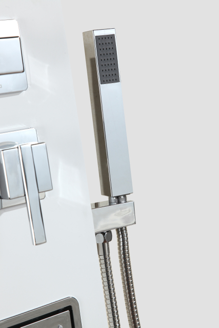 Wall Mounted Bathroom Rainfall Shower Head Massage Smart Shower Panel