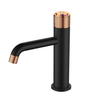 Hot Sale Black Rose Gold Bathroom Constant Temperature Control Hot Cold Water Basin Water Tap Mixer Faucet
