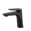 Modern Matte Black Bathroom Sink Faucet Mixer Tap Single Handle Brass Basin Mixer Hot and Cold Water Mixer