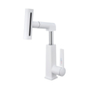 Fashionable Multi Functional Simple Style Single Hole Zinc Alloy Pull out Basin Bathroom Faucet