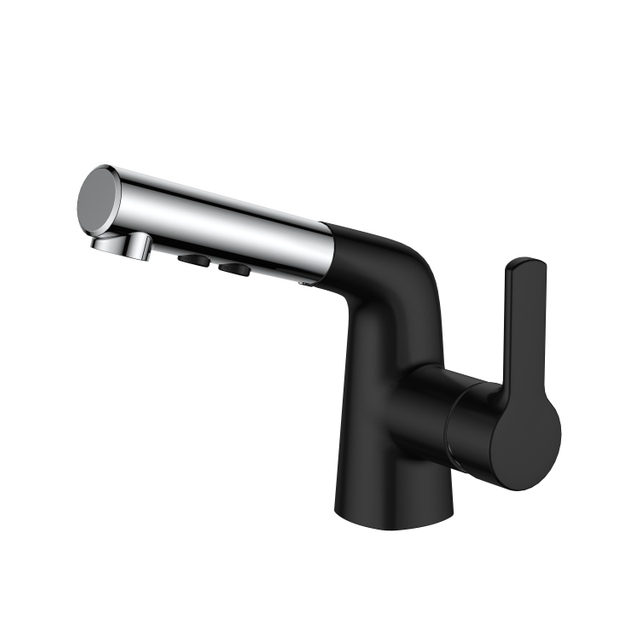 Adjustable Expandable Single Handle Basin Kitchen Sink Faucet with Pull out Sprayer Kaiping