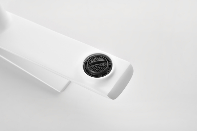 Modern Brass Unique Shape Hot Cold Water Mixer Contemporary Bathroom Basin Faucet