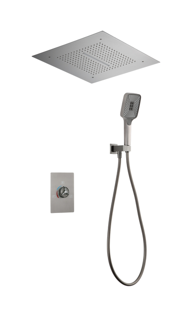 Hot Selling Brass 2 Funtion Conceal Shower Set Rain Mixer Round Head Wall Mount Bathroom Shower Set