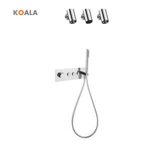 Wall Mounted Rain Concealed 3 Function Hot Cold Luxury Shower System