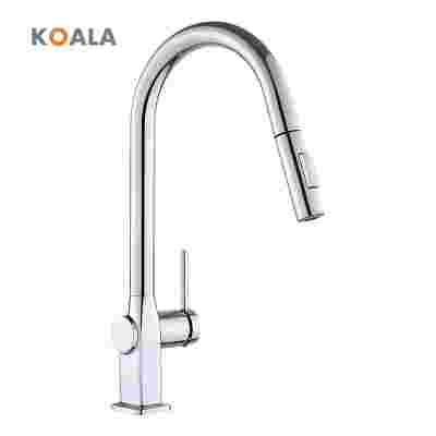 Modern Single-Hole with Extension Sprayer Pull Down Function for Cold Water Pull Down Kitchen Faucet