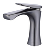 Simple Design Single Hole Farmhouse Bathroom Basin Mixer Faucet Brass Main Body Water Drop Basin Faucet