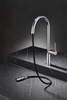 Modern Design Chrome 360 Degree Rotation Brass Pull Down Kitchen Faucet Electroplated Hot Cold Mixer Sink Tap