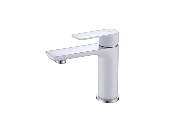 Classic Elegant Handle Hot and Cold Single Handle Mixer Tap Bathroom Basin Brass Faucet