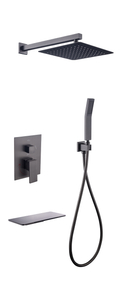 Modern Waterfall Bath Room Shower Faucet Mixer Bathroom Thermostatic Rain Shower Sets