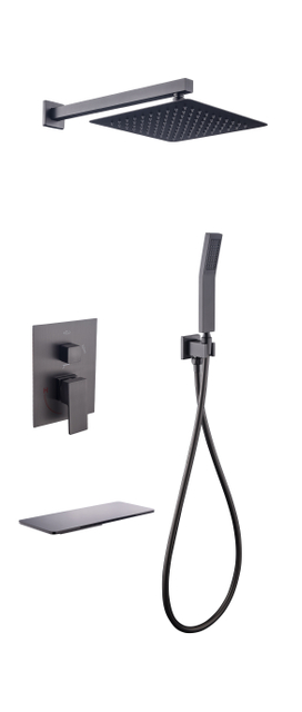 Modern Waterfall Bath Room Shower Faucet Mixer Bathroom Thermostatic Rain Shower Sets