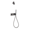 Stylish Elegant Black Finish Concealed Thermostatic Shower System 